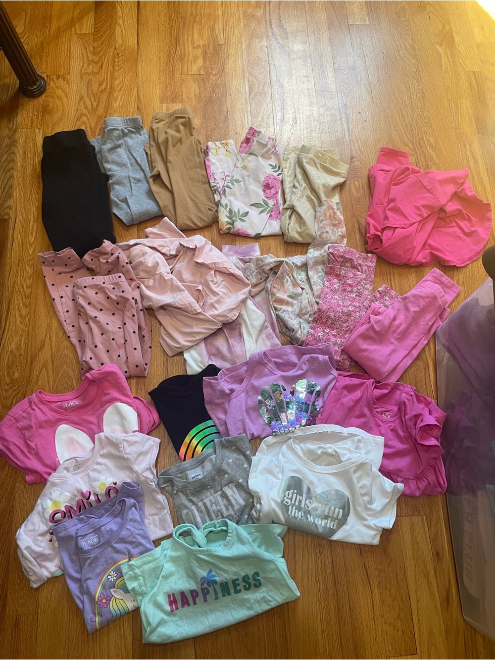 GAP Girls Mixed Pink and Pastel Tops and Bottoms Set